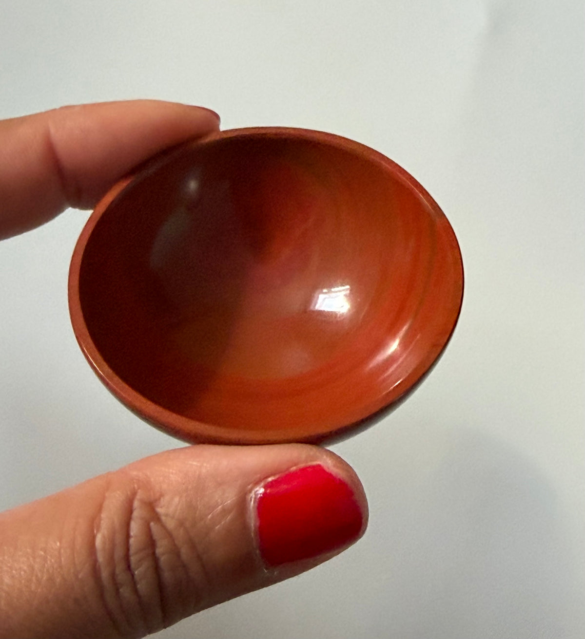 Red Jasper Bowl – Hand Carved Indian Jasper