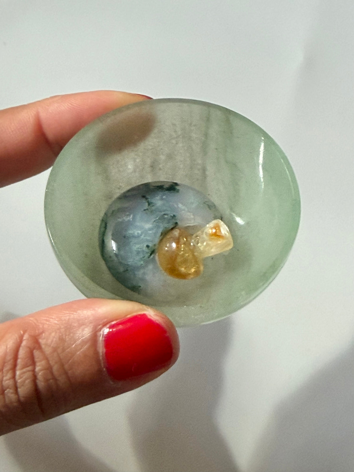 Green Jade Bowl – Hand Carved Indian Jade