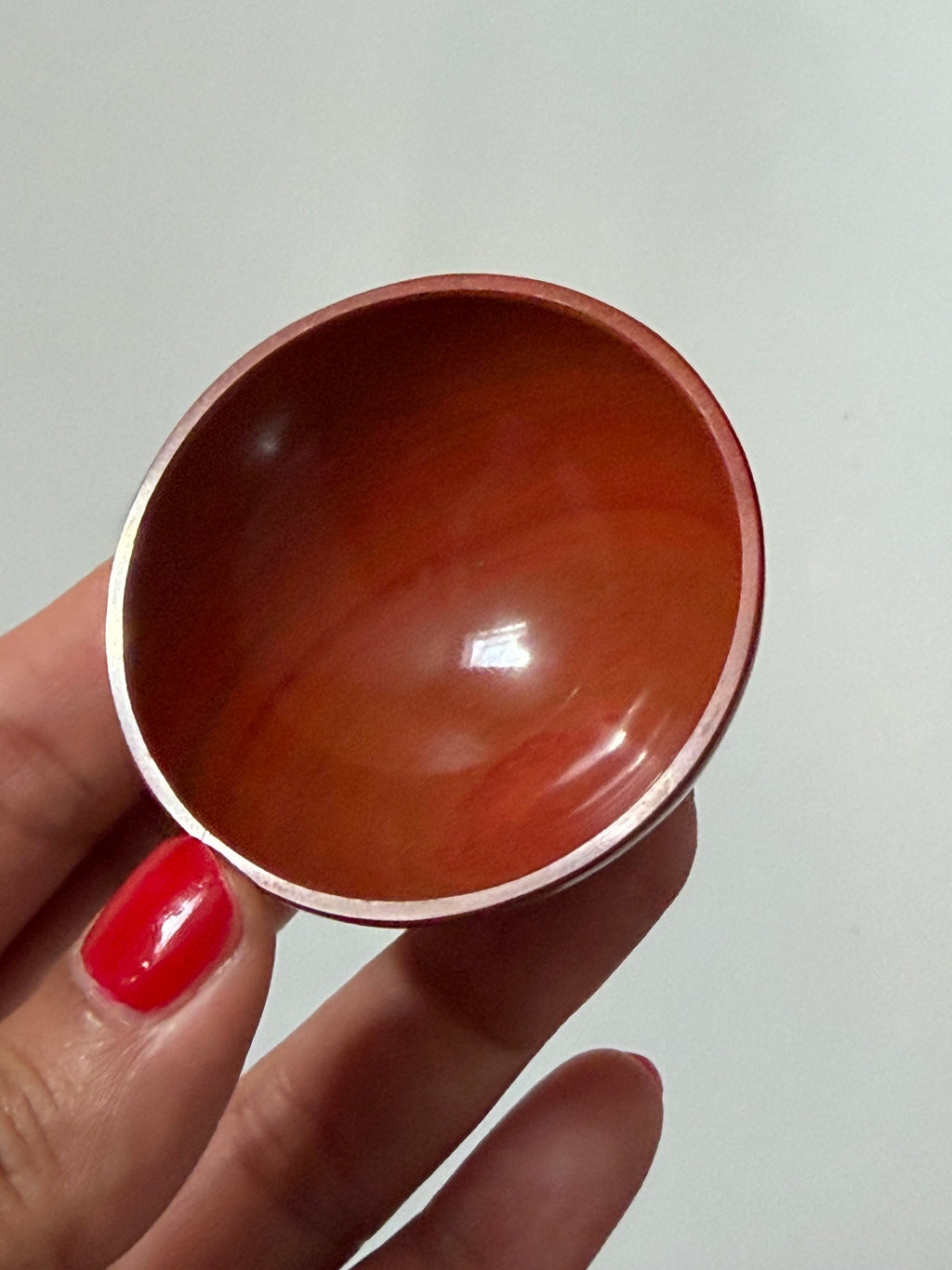 Red Jasper Bowl – Hand Carved Indian Jasper