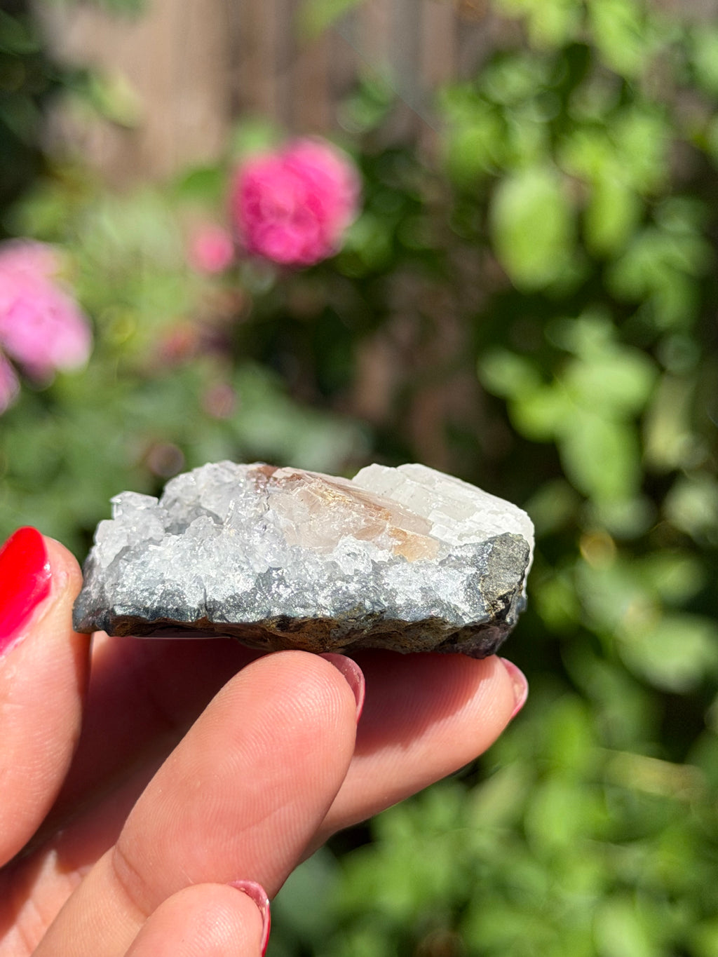 Amethyst with Red Calcite | Druzy Brazilian Crystal Cluster | Collector Specimen | Ametista do Sul | Display Crystal, I