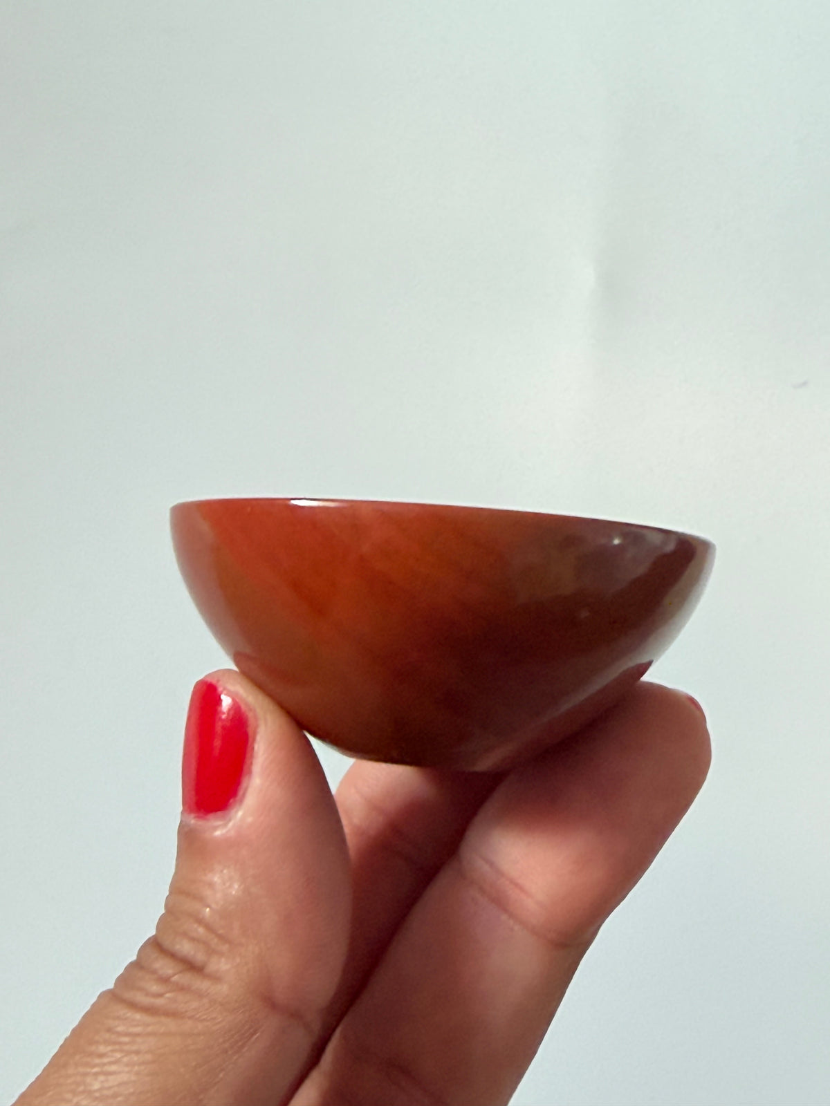 Red Jasper Bowl – Hand Carved Indian Jasper