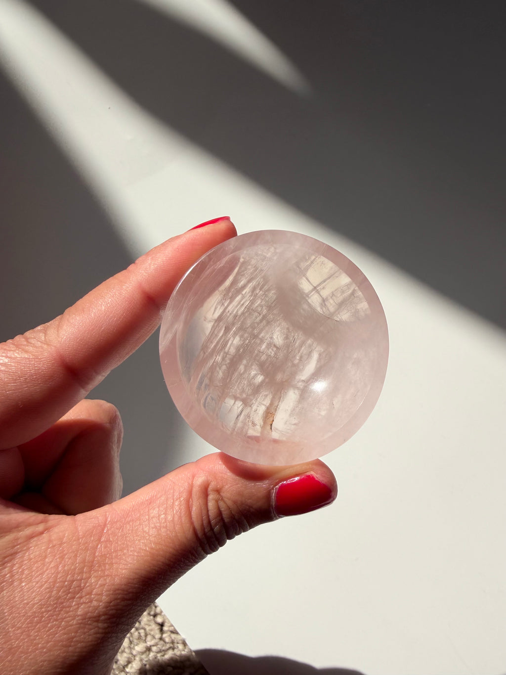Gemmy Transparent Rose Quartz Bowl – Madagascar, a