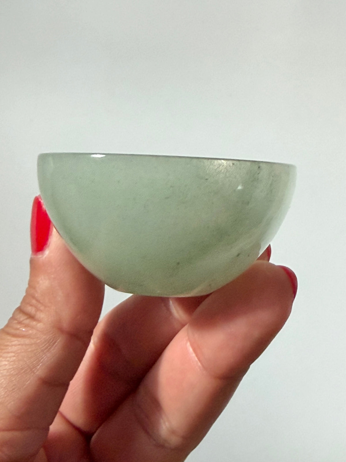 Green Jade Bowl – Hand Carved Indian Jade