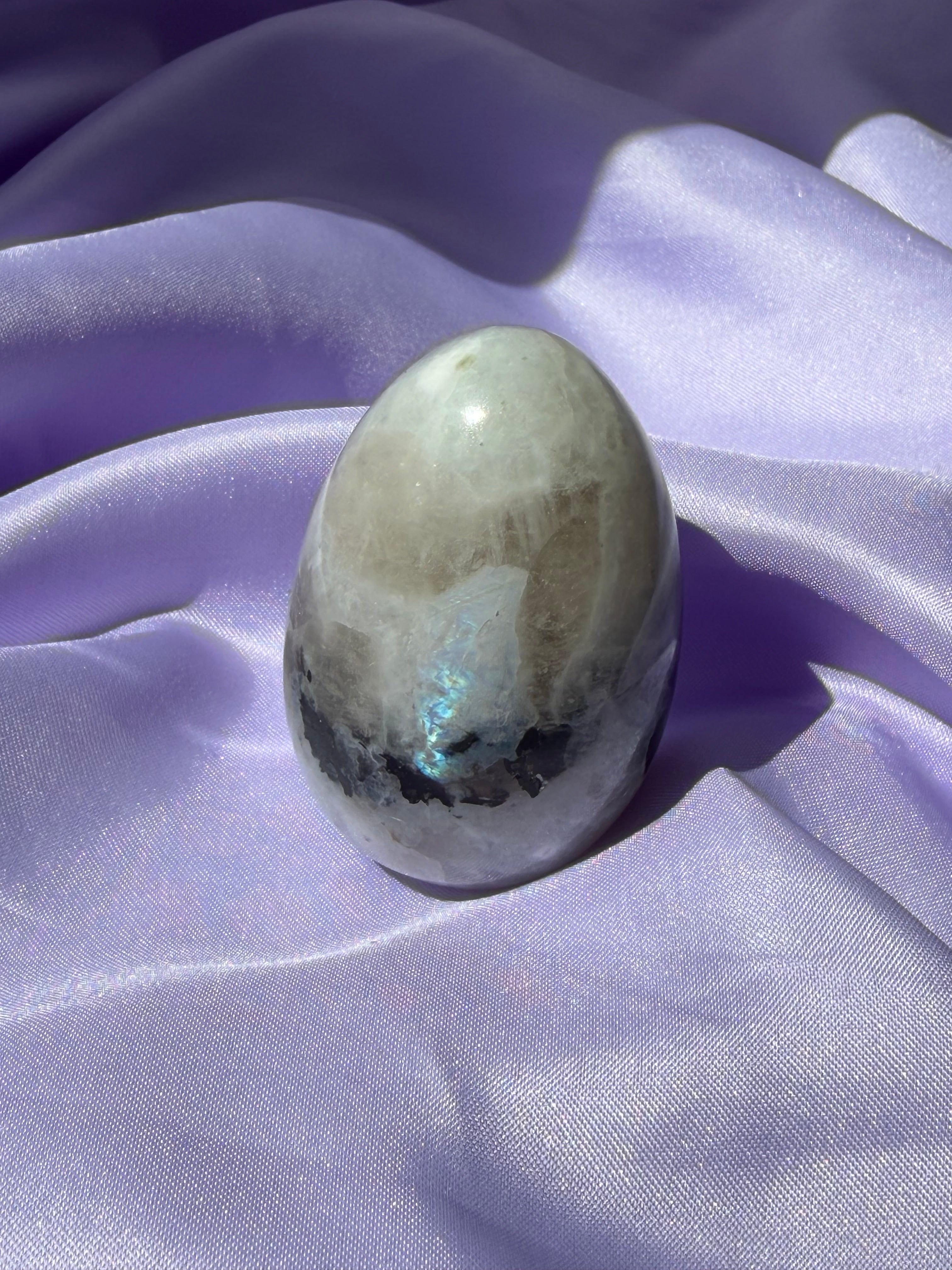 Flashy Rainbow Moonstone Egg – A Little Piece of Moonlight, B