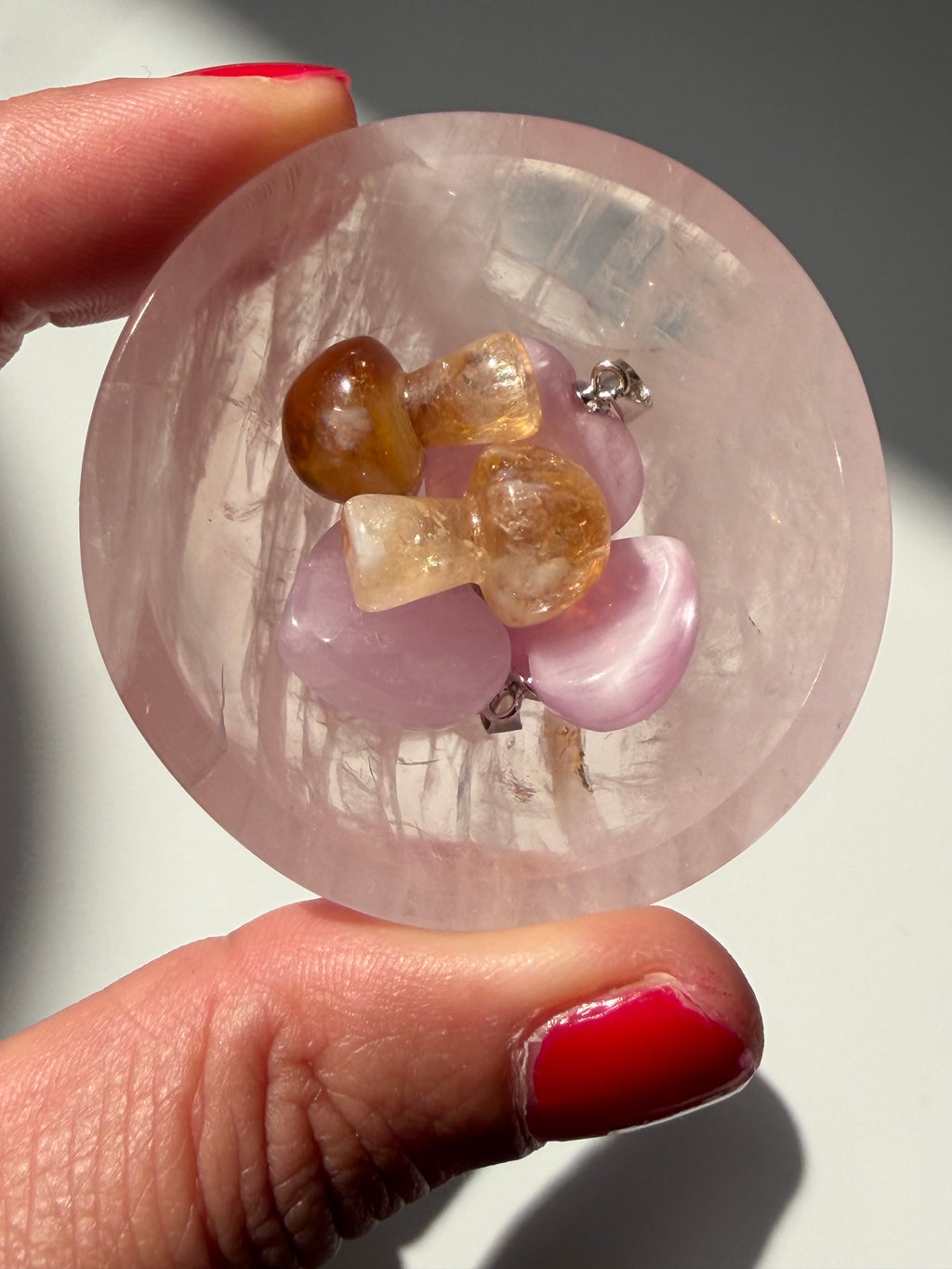 Gemmy Transparent Rose Quartz Bowl – Madagascar, a
