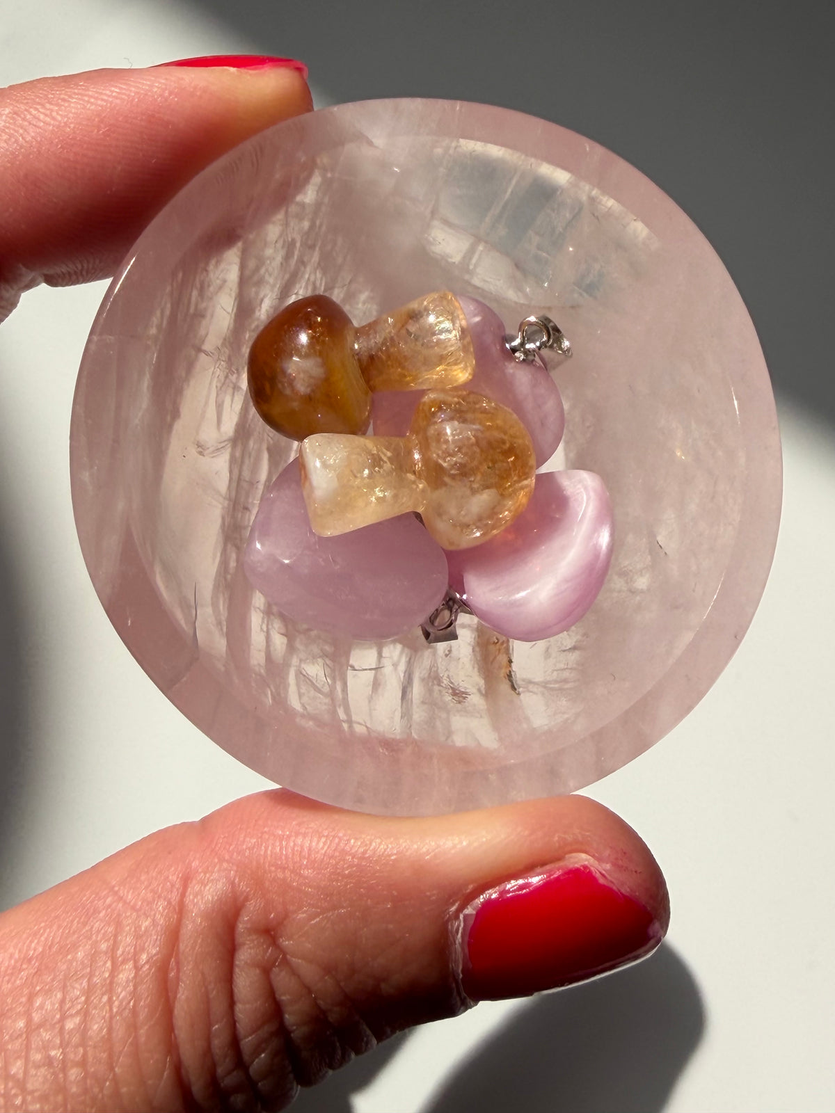 Gemmy Transparent Rose Quartz Bowl – Madagascar, a