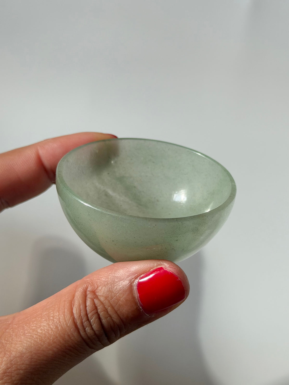 Green Jade Bowl – Hand Carved Indian Jade